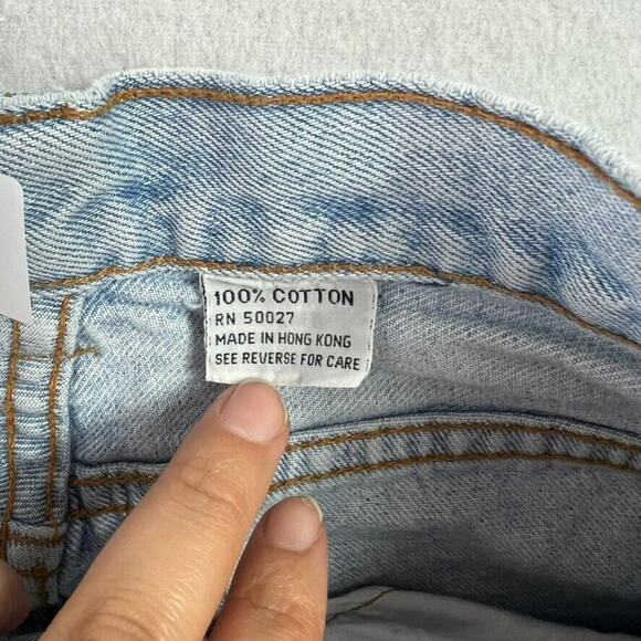 BILL BLASS Mom Jeans Womens 10 Light Wash High Rise 100% Cotton Retro 80s Vtg - Picture 9 of 13